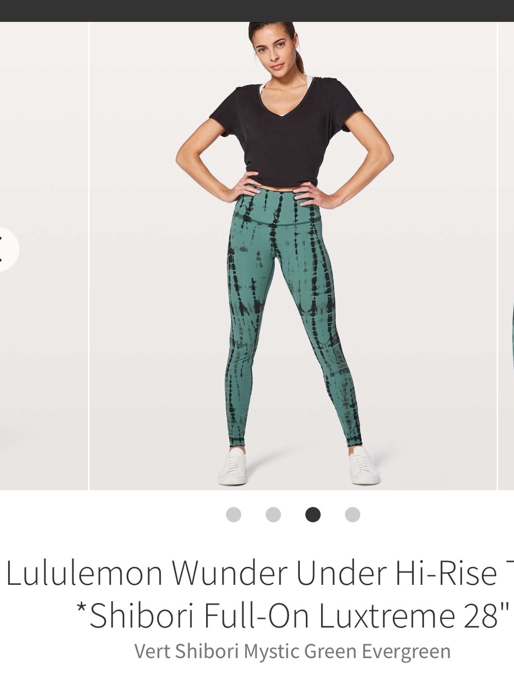 lululemon athletica High-Rise Shibori Leggings in Mystic Green